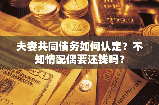 北京夫妻共同债务如何认定？不知情配偶要还钱吗？