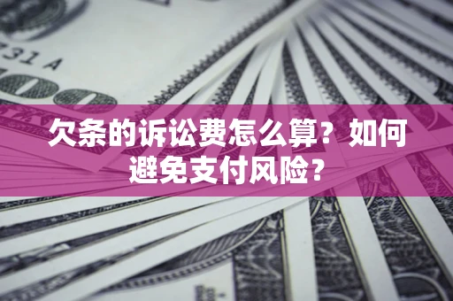 北京欠条的诉讼费怎么算？如何避免支付风险？