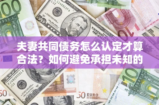 北京夫妻共同债务怎么认定才算合法？如何避免承担未知的债务风险？